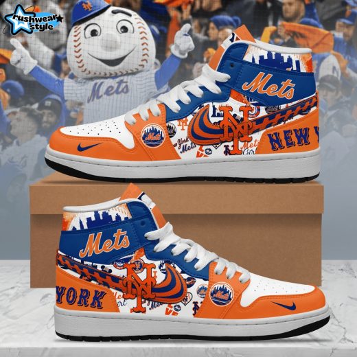 New York Mets MLB Air Jordan 1 Sneaker