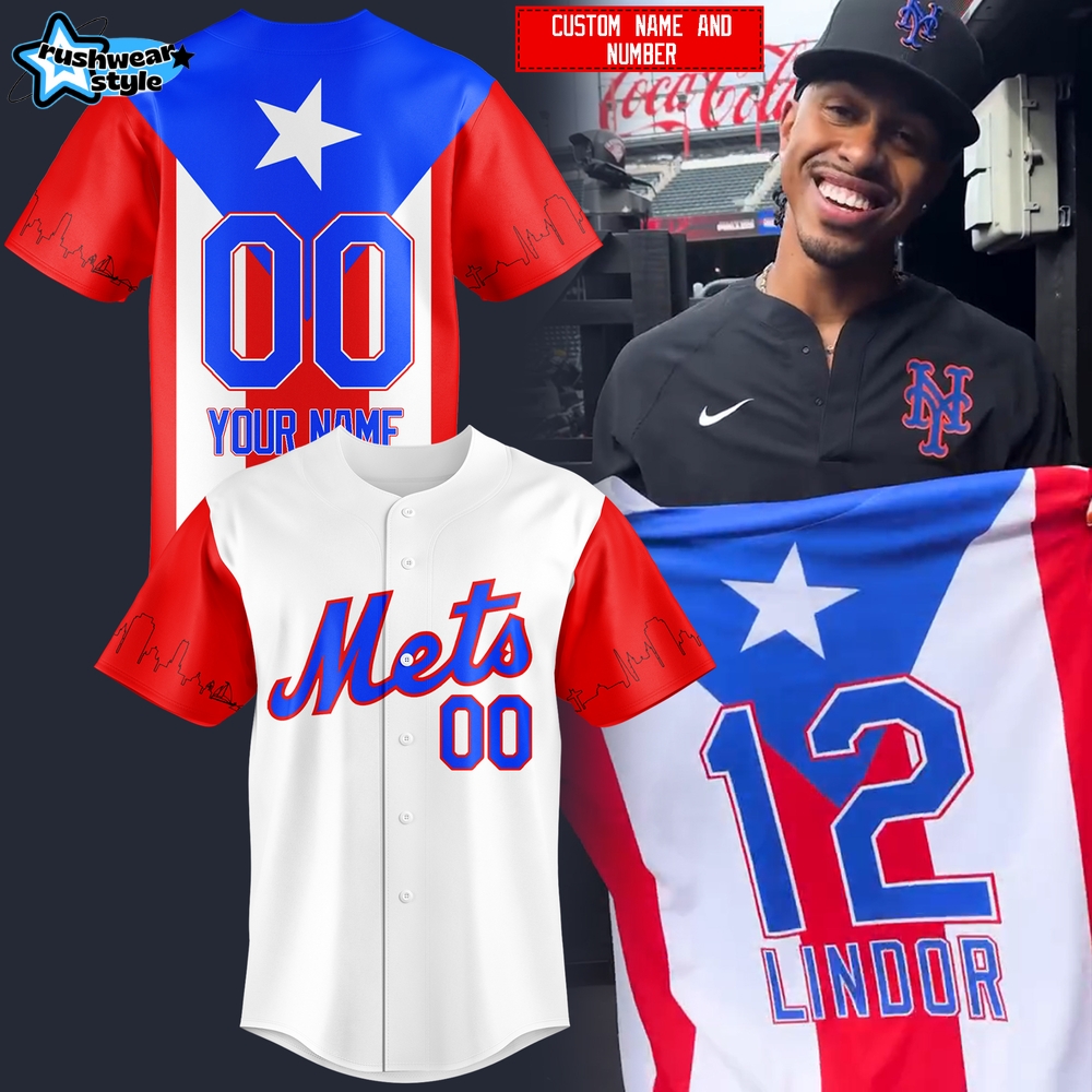New York Mets Puerto Rican-themed Special Baseball Jersey New York Mets Puerto Rican-themed Special Baseball Jersey