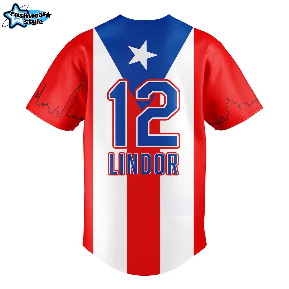 New York Mets Puerto Rico Francisco Lindor Jersey 2025 New York Mets Puerto Rico Francisco Lindor Jersey 2025