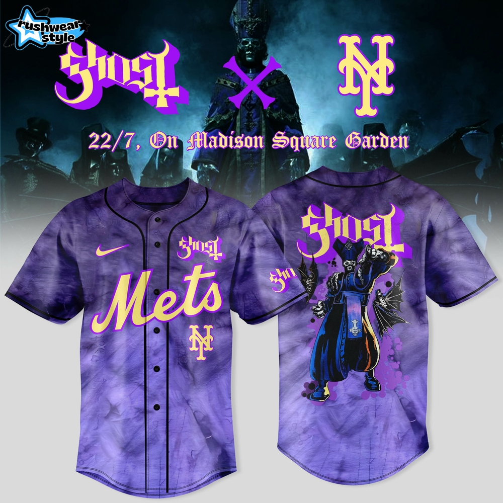 New York Mets x Ghost Band World Tour 2025 Jersey New York Mets x Ghost Band World Tour 2025 Jersey