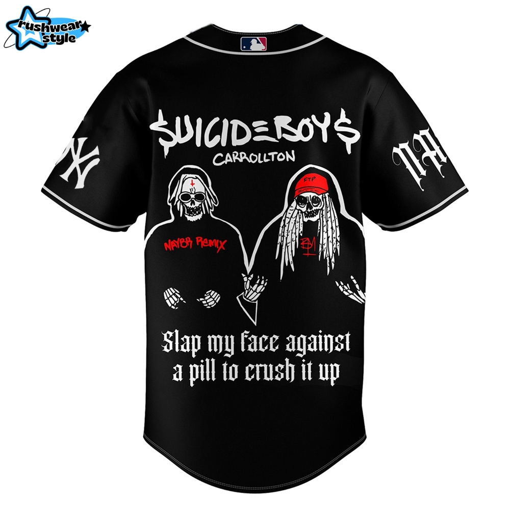 New York Yankees x Suicideboys Broken Just Lay Me Down In My Grave Custom Jersey New York Yankees x Suicideboys Broken Just Lay Me Down In My Grave Custom Jersey