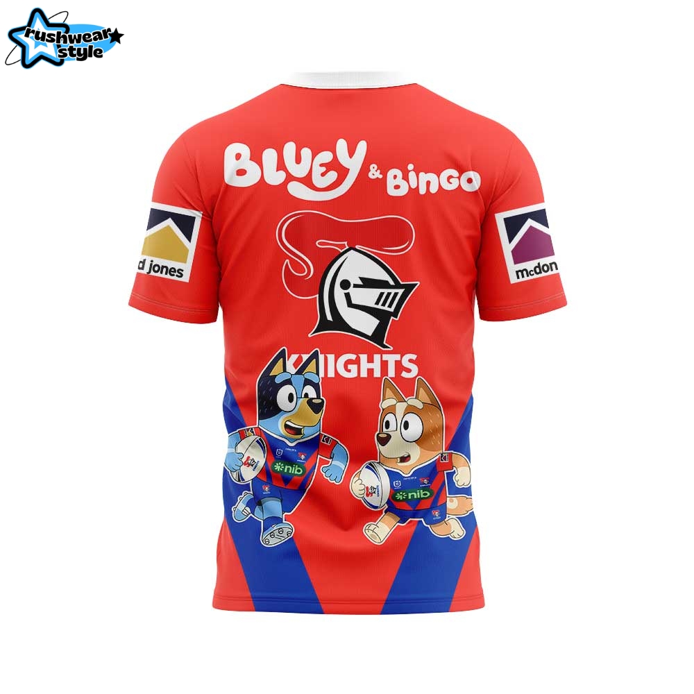 Newcastle Knights NRL x Bluey and Bingo 2025 Shirt Newcastle Knights NRL x Bluey and Bingo 2025 Shirt