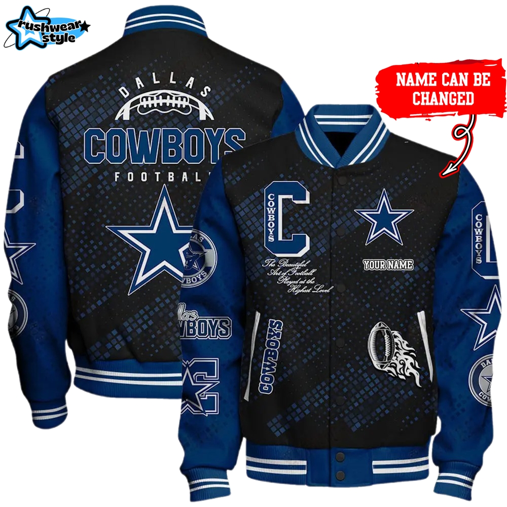 Nfl Dallas Cowboys Baseball Jacket Button Down Nfl Dallas Cowboys Baseball Jacket Button Down