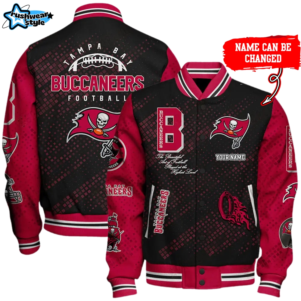 Nfl Tampa Bay Buccaneers Baseball Jacket Button Down Nfl Tampa Bay Buccaneers Baseball Jacket Button Down
