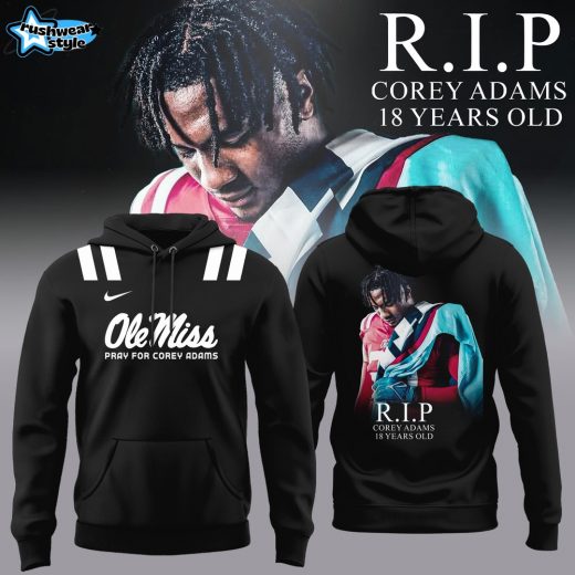 Ole Miss Rebels 2025 Pray for Corey Adams Hoodie