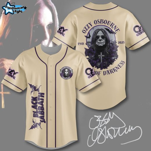 Ozzy Osbourne "Black Sabbath" 2025 Baseball Jersey