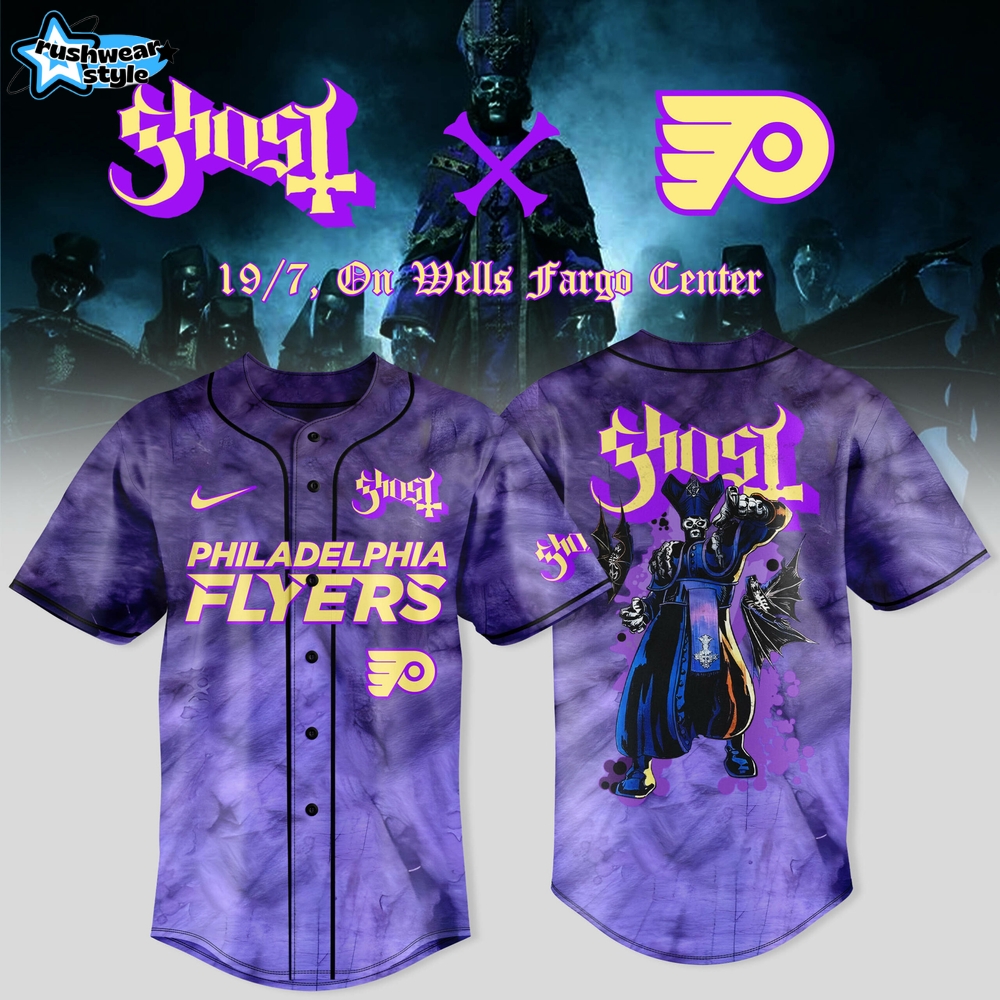 Philadelphia Flyers x Ghost Band World Tour 2025 Jersey Philadelphia Flyers x Ghost Band World Tour 2025 Jersey