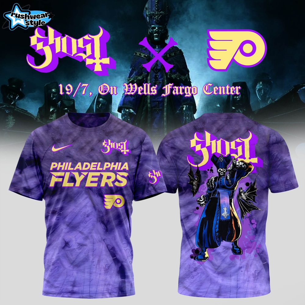 Philadelphia Flyers x Ghost Band World Tour 2025 Shirt Philadelphia Flyers x Ghost Band World Tour 2025 Shirt