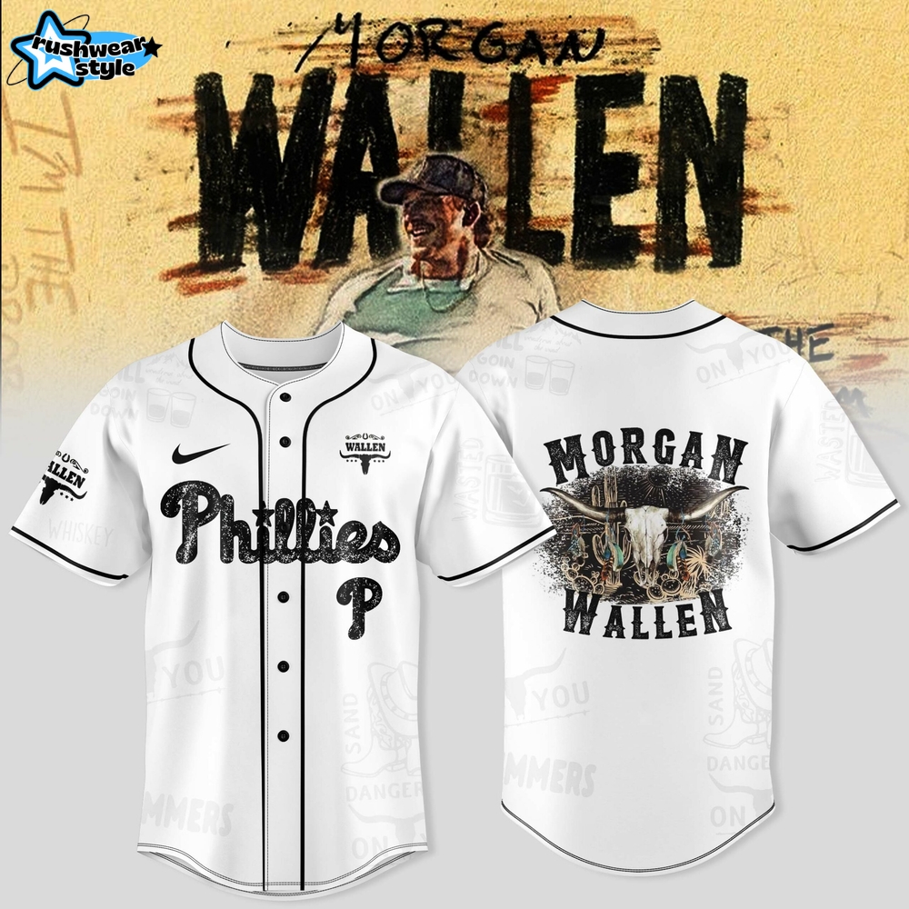 Philadelphia Phillies x Wallen Morgan tour Merch 2025 Baseball Jersey Philadelphia Phillies x Wallen Morgan tour Merch 2025 Baseball Jersey