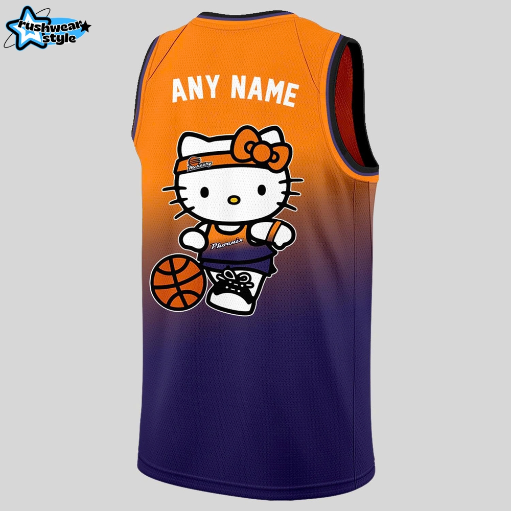Phoenix Mercury x Hello Kitty V-neck Basketball Jersey - Special Edition Phoenix Mercury x Hello Kitty V-neck Basketball Jersey - Special Edition