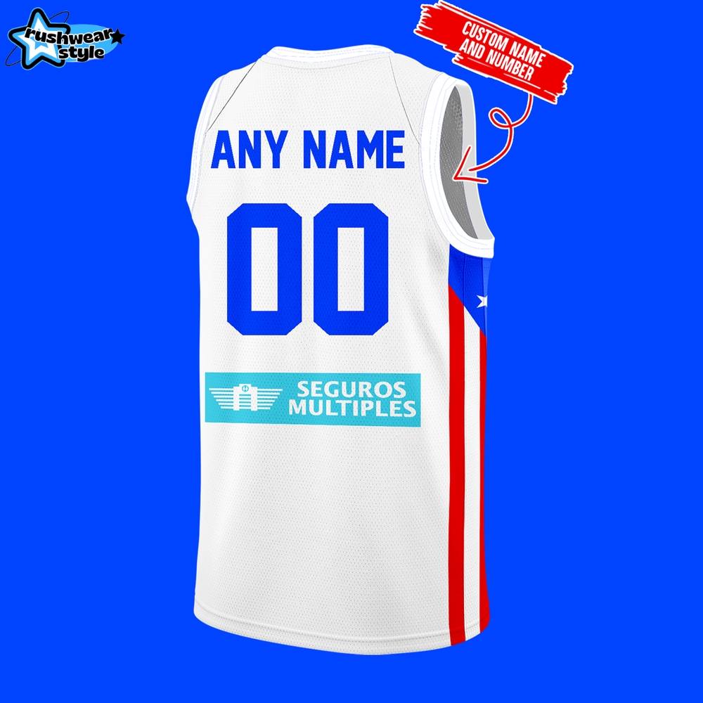 Puerto Rico Basketball Team Special New 2025 Custom Jersey Shorts - White Puerto Rico Basketball Team Special New 2025 Custom Jersey Shorts - White