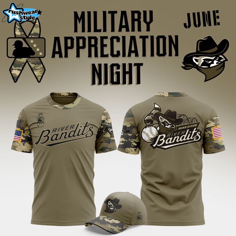 Quad Cities River Bandits Military Appreciation Night 2025 Shirt Quad Cities River Bandits Military Appreciation Night 2025 Shirt