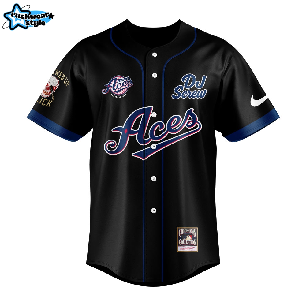 Reno Aces x DJ Screw Day 2025 Baseball Jersey Reno Aces x DJ Screw Day 2025 Baseball Jersey