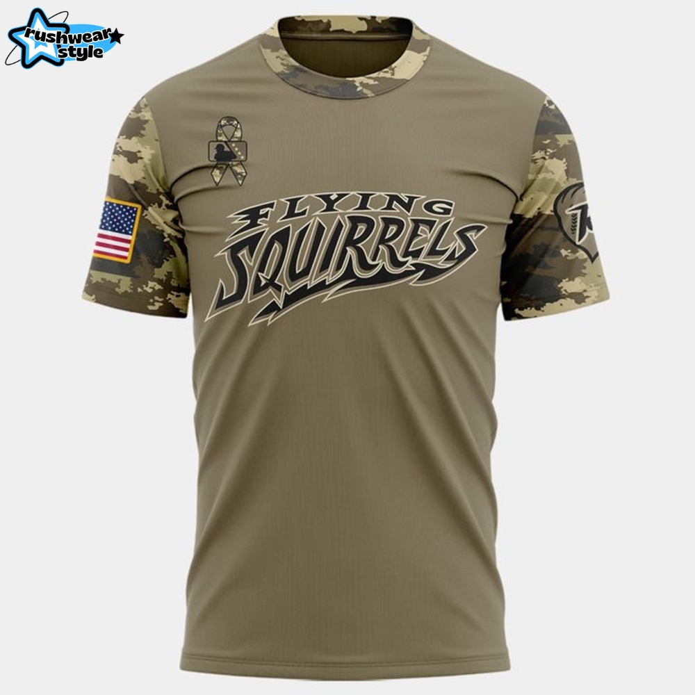 Richmond Flying Squirrels Military Appreciation Night 2025 Shirt Richmond Flying Squirrels Military Appreciation Night 2025 Shirt
