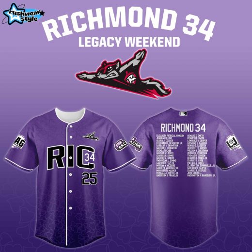 Richmond Flying Squirrels x Honoring the "Richmond 34" Baseball Jersey 2025