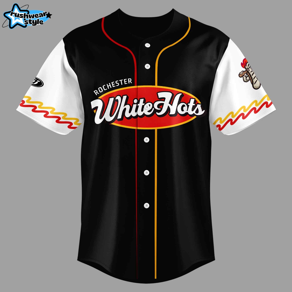 Rochester Red Wings x White Hots Limited Edition Baseball Jersey Rochester Red Wings x White Hots Limited Edition Baseball Jersey