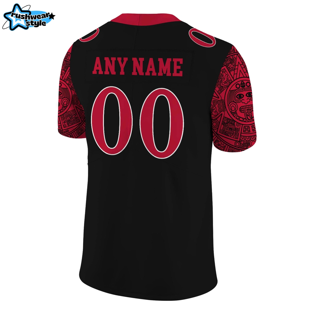 San Diego State Football Uniform New Black Football Jersey San Diego State Football Uniform New Black Football Jersey