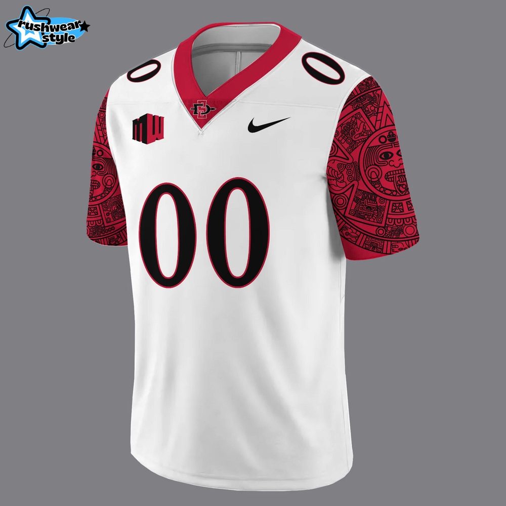 San Diego State Football Uniform New White Football Jersey San Diego State Football Uniform New White Football Jersey