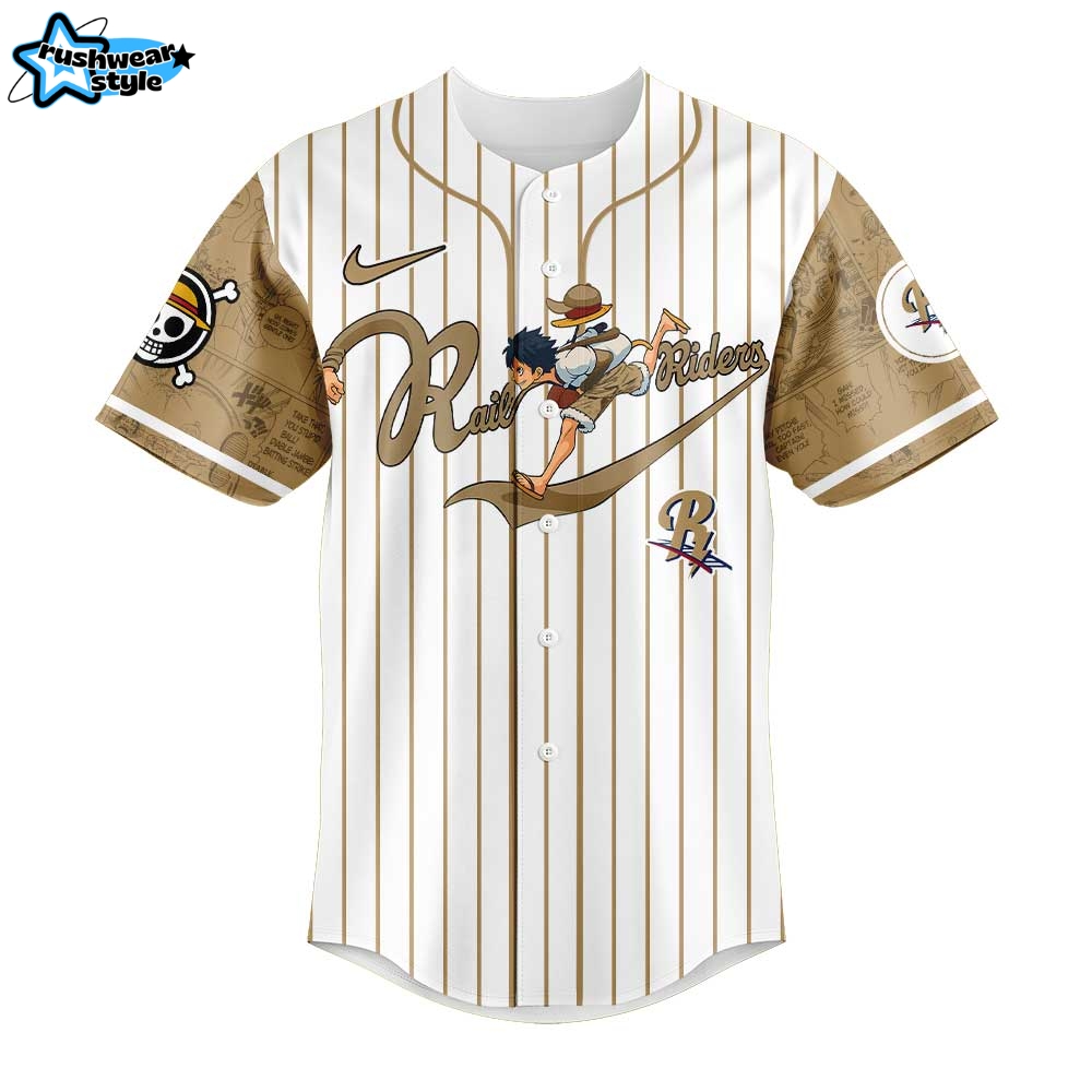 Scranton/Wilkes-Barre RailRiders x Gear 5 Luffy Baseball Jersey Scranton/Wilkes-Barre RailRiders x Gear 5 Luffy Baseball Jersey