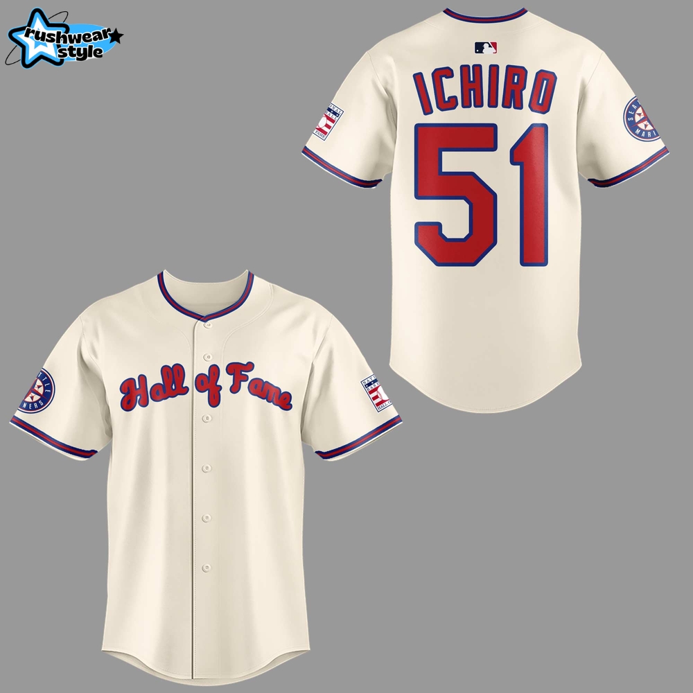 Seattle Mariners Ichiro Suzuki x Hall Of Fame 2025 Jersey Seattle Mariners Ichiro Suzuki x Hall Of Fame 2025 Jersey
