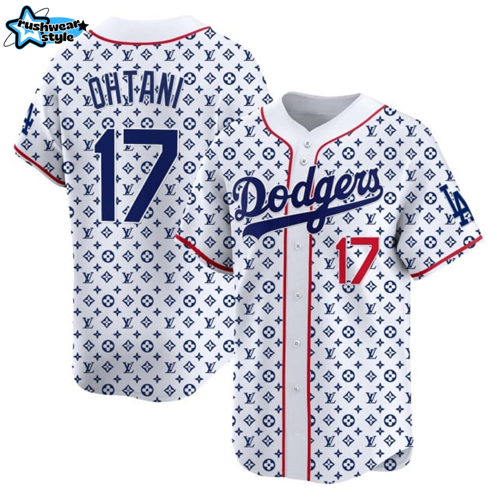 Shohei Ohtani #17 Los Angeles Dodgers x LV Special Design Baseball Jersey Shohei Ohtani #17 Los Angeles Dodgers x LV Special Design Baseball Jersey
