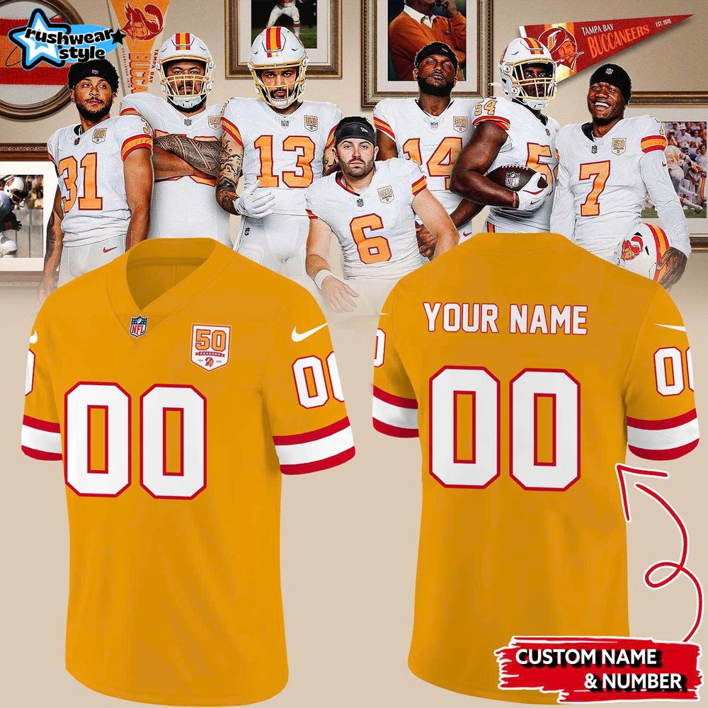 Tampa Bay Buccaneers Special 50th Season Football Jersey Tampa Bay Buccaneers Special 50th Season Football Jersey