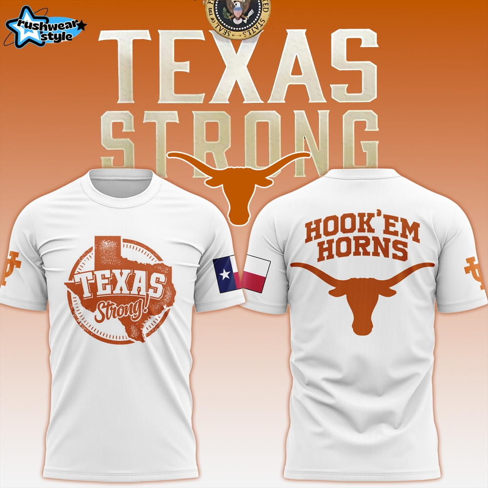 Texas Longhorns "Texas Strong" Special Tee - White Texas Longhorns "Texas Strong" Special Tee - White