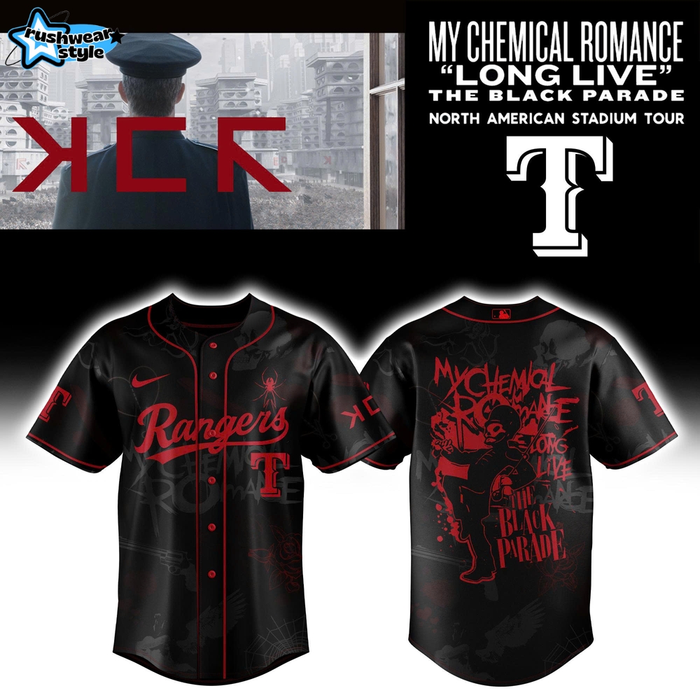 Texas Rangers x My Chemical Romance Tour 2025 Jersey Texas Rangers x My Chemical Romance Tour 2025 Jersey