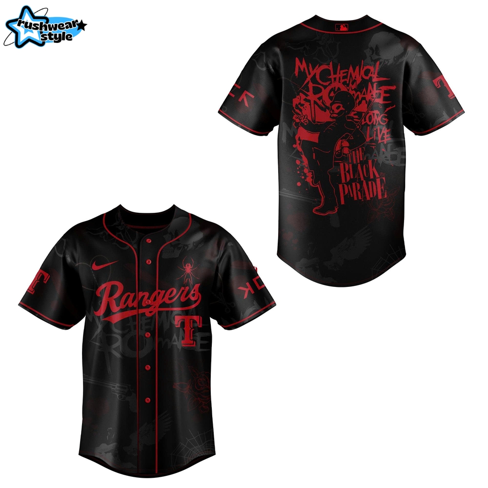 Texas Rangers x My Chemical Romance Tour 2025 Jersey Texas Rangers x My Chemical Romance Tour 2025 Jersey