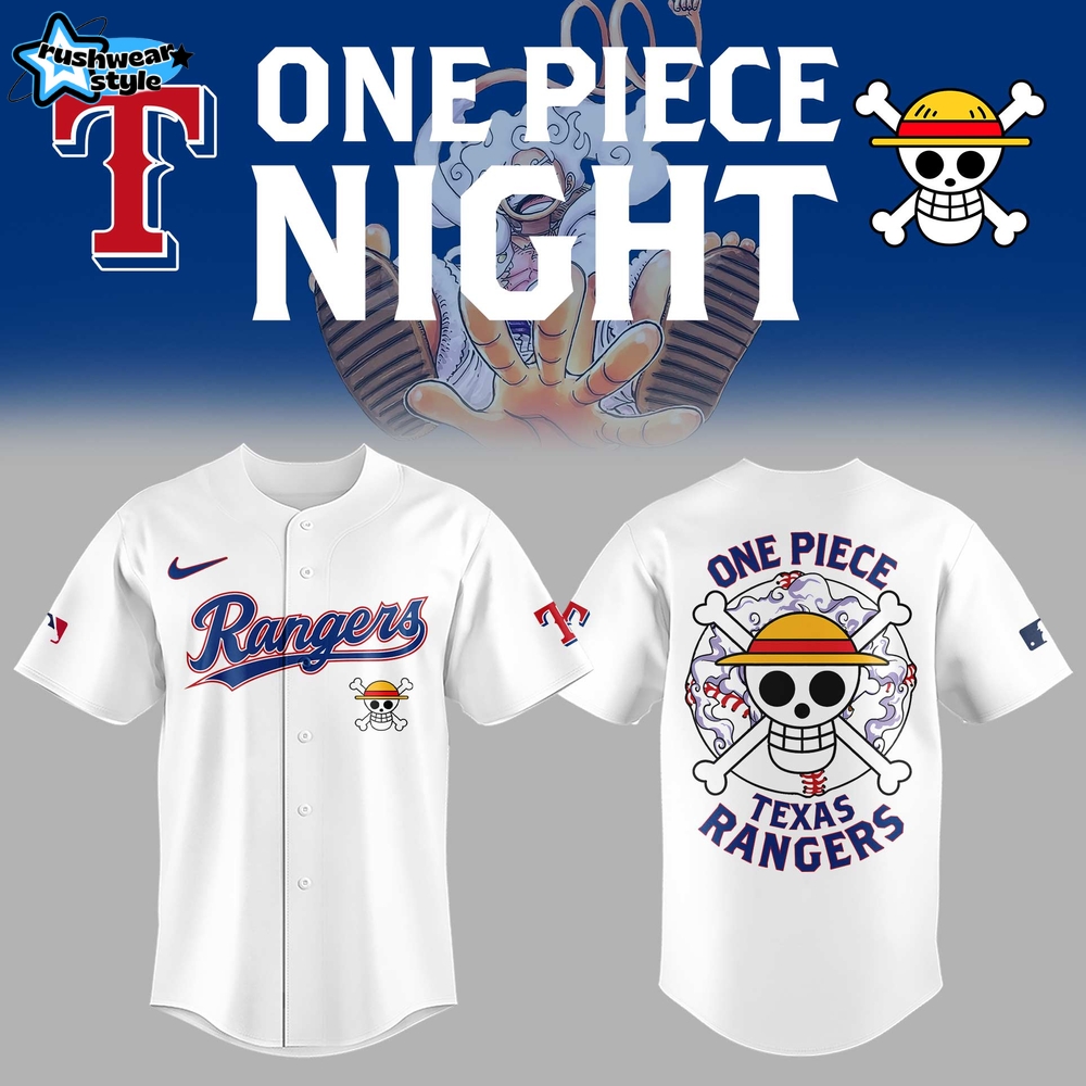 Texas Rangers x One Piece Night Limited Edition Jersey 2025 Texas Rangers x One Piece Night Limited Edition Jersey 2025