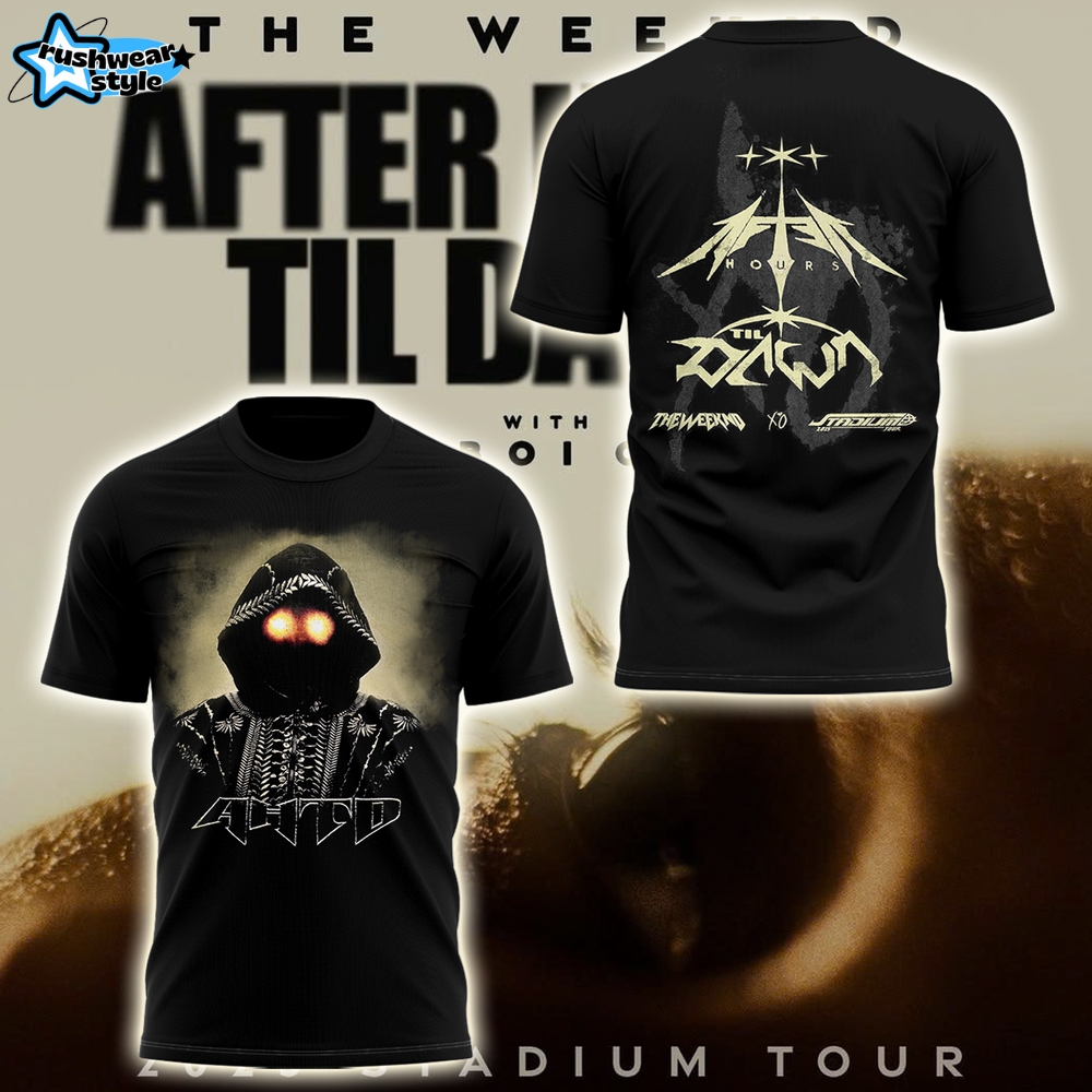 The Weeknd After Hours til Dawn Tour 2025 Black Shirt The Weeknd After Hours til Dawn Tour 2025 Black Shirt