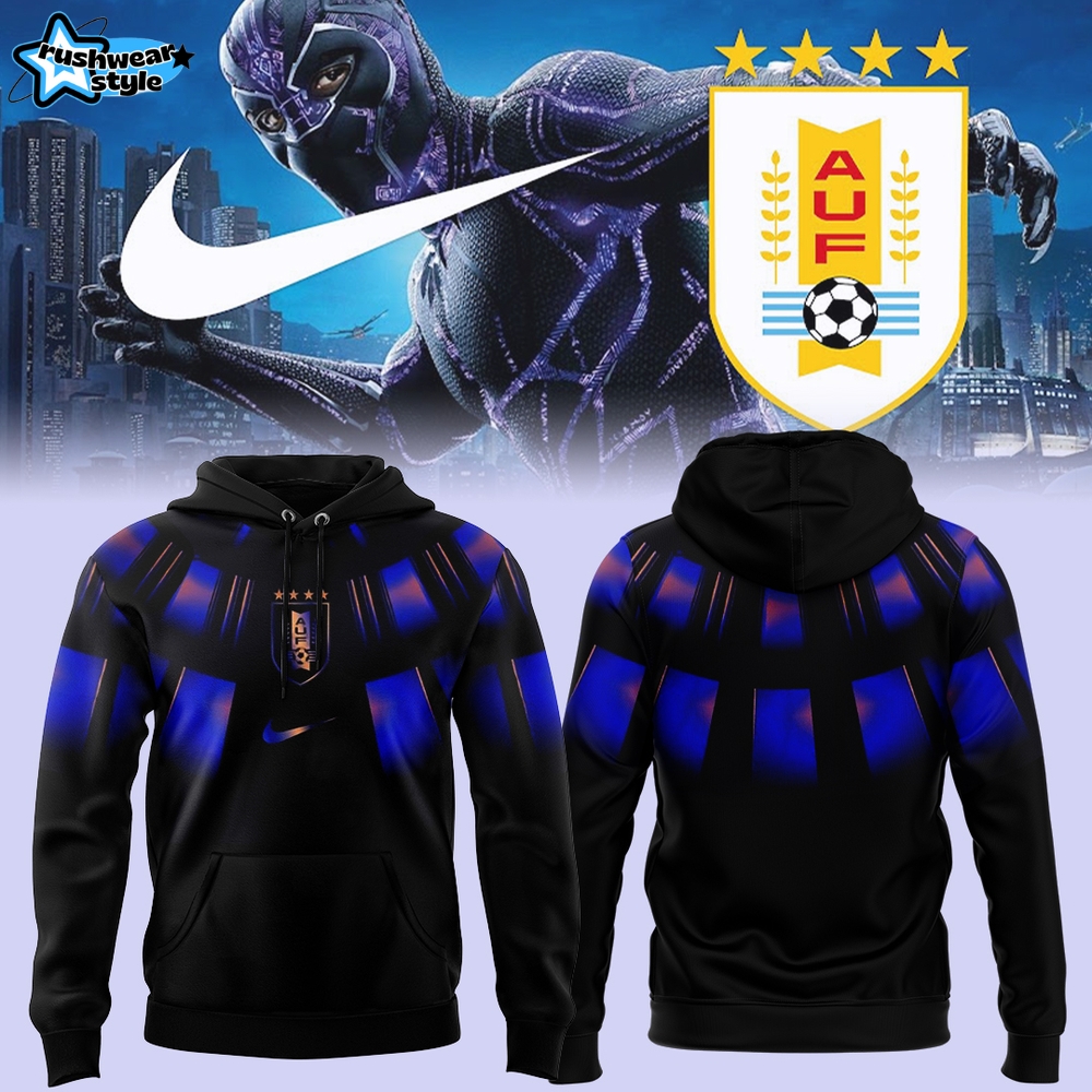 Uruguay National Football Team 2026 x Black Panther Special Hoodie Uruguay National Football Team 2026 x Black Panther Special Hoodie