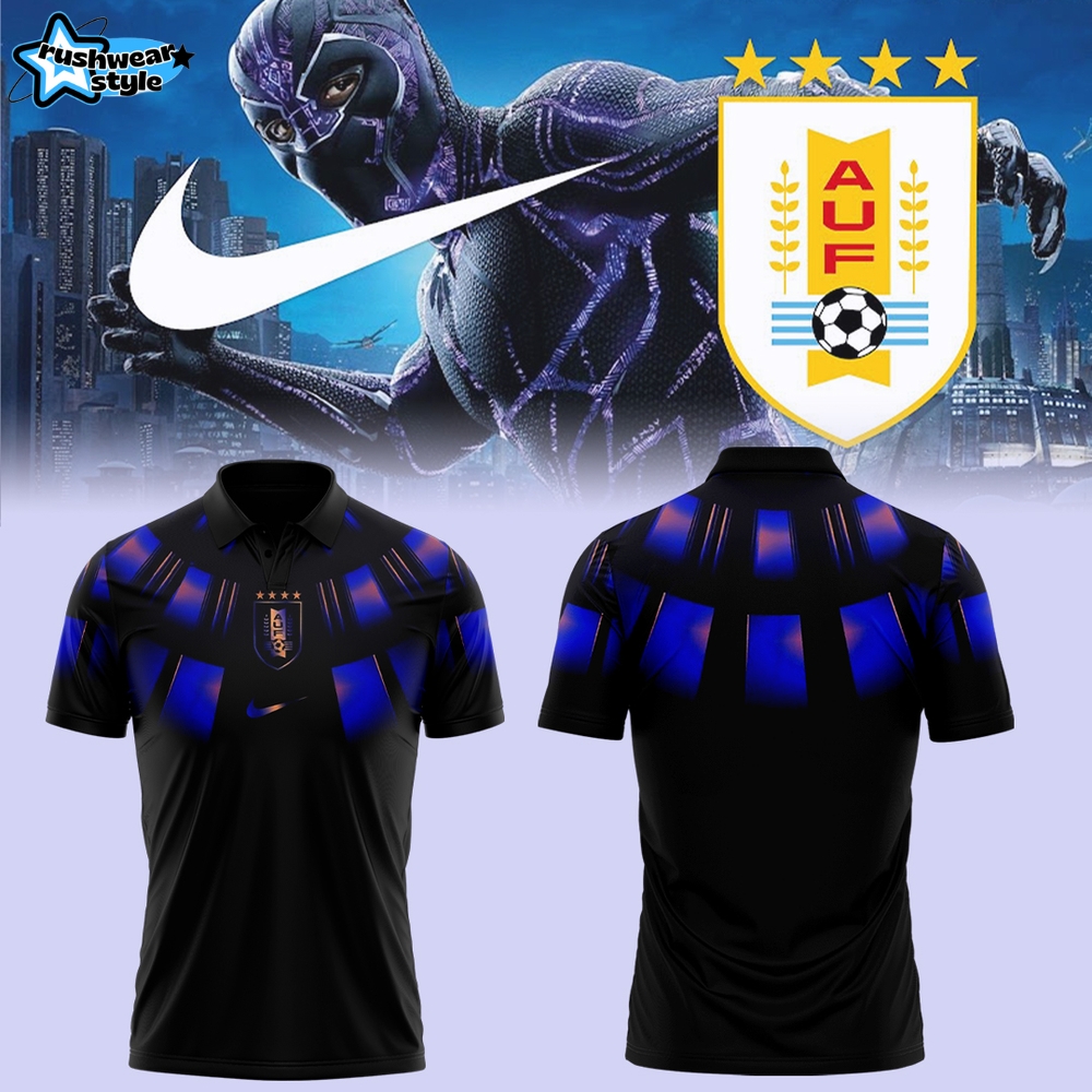 Uruguay National Football Team 2026 x Black Panther Special Polo Uruguay National Football Team 2026 x Black Panther Special Polo