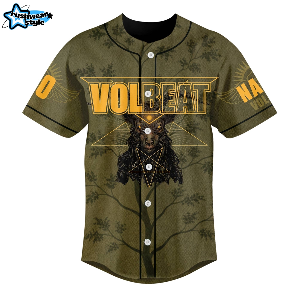 Volbeat Band God Of Angels Trust New Album Baseball Jersey Volbeat Band God Of Angels Trust New Album Baseball Jersey