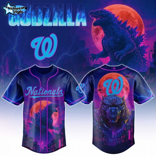 Washington Nationals Special Godzilla Limited Edition Jersey
