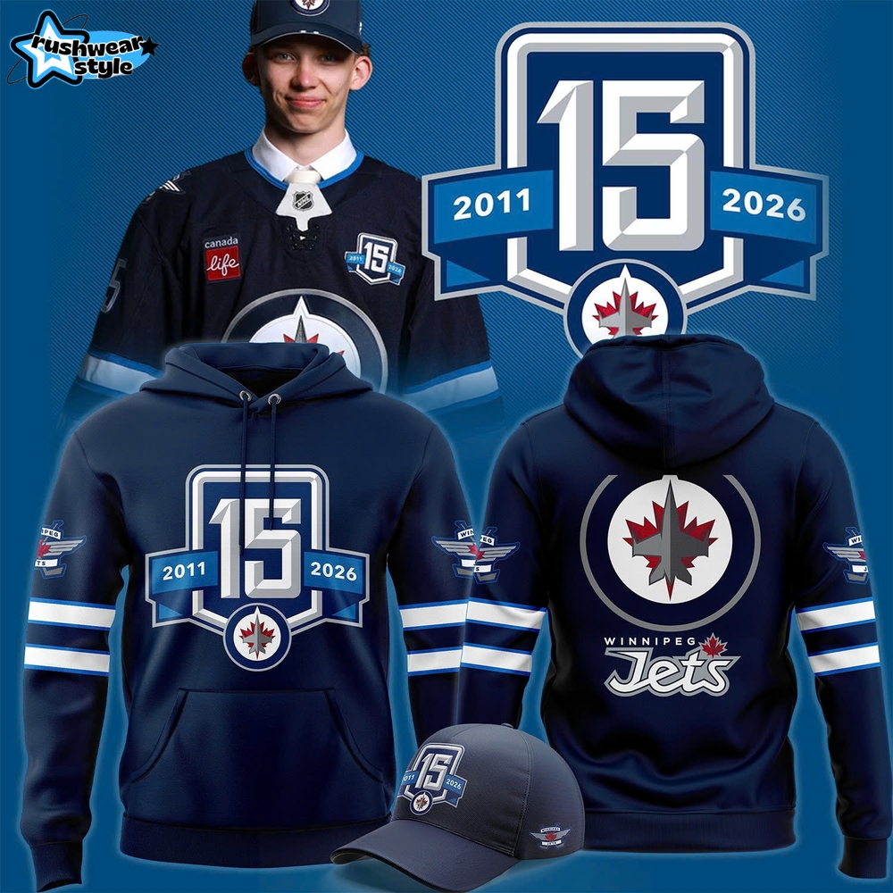 Winnipeg Jets 15th Anniversary Special Hoodie Winnipeg Jets 15th Anniversary Special Hoodie