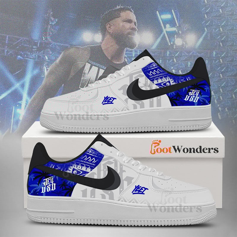 Jey Uso WrestleMania 41 Special Air Force 1 Sneakers Jey Uso WrestleMania 41 Special Air Force 1 Sneakers