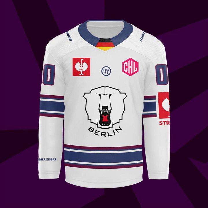 Eisbären Berlin Saison 2025/2026 Away Hockey Jersey Eisbären Berlin Saison 2025/2026 Away Hockey Jersey