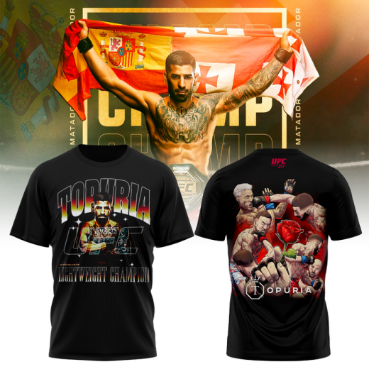 Ilia Topuria UFC 317 #AndNew World Men's Lightweight Champion Winner T-Shirt