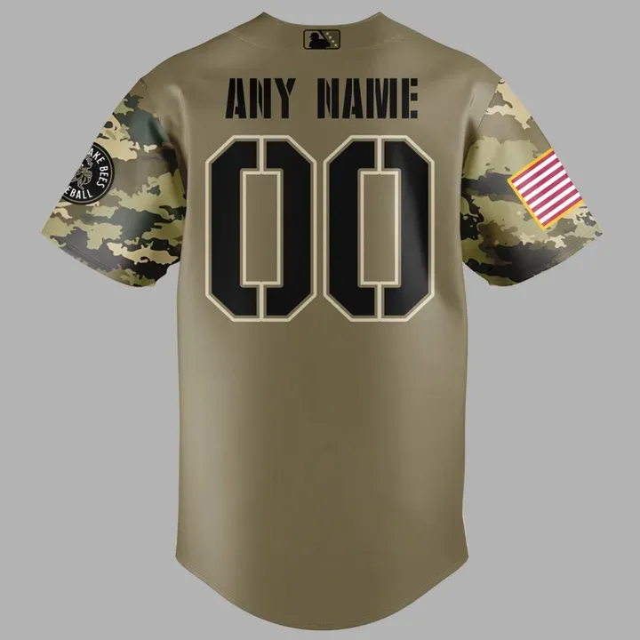 Salt Lake Bees Military Appreciation Night 2025 Baseball Jersey Salt Lake Bees Military Appreciation Night 2025 Baseball Jersey