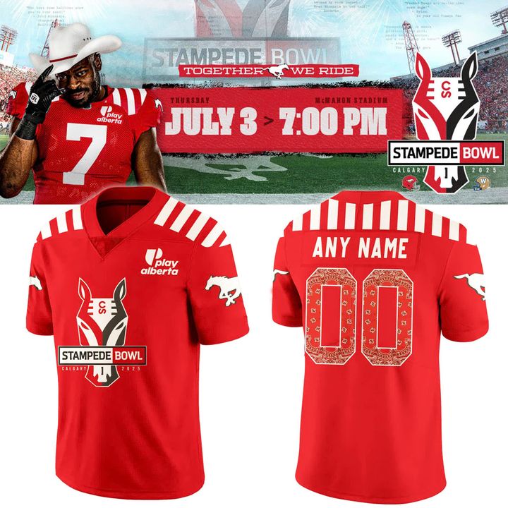 Calgary Stampeders x 2025 Stampede Bowl Limited Football Jersey Calgary Stampeders x 2025 Stampede Bowl Limited Football Jersey