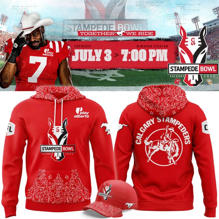 Calgary Stampeders 2025 The Greatest Outdoor Show on Earth Hoodie Set Calgary Stampeders 2025 The Greatest Outdoor Show on Earth Hoodie Set