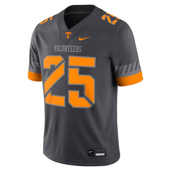 Tennessee Volunteers A Smokey Grey Customized Football Jersey 2025 Tennessee Volunteers A Smokey Grey Customized Football Jersey 2025