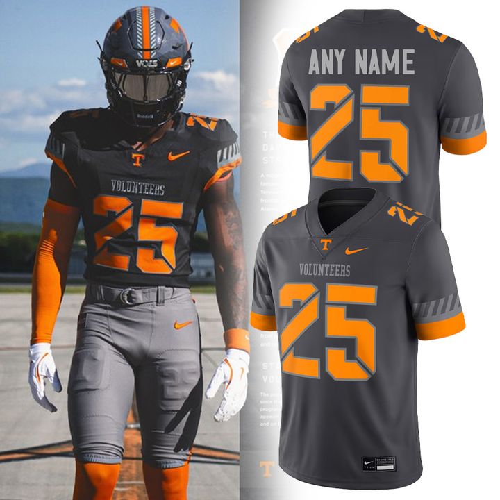Tennessee Volunteers A Smokey Grey Customized Football Jersey 2025 Tennessee Volunteers A Smokey Grey Customized Football Jersey 2025
