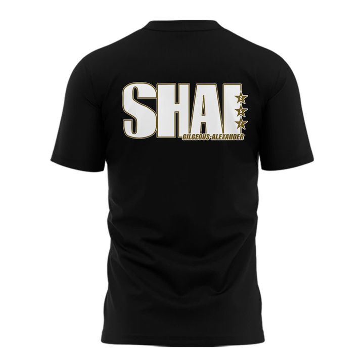 Shai Gilgeous-Alexander OKC Thunder SLAM Black 2025 Shirt Shai Gilgeous-Alexander OKC Thunder SLAM Black 2025 Shirt