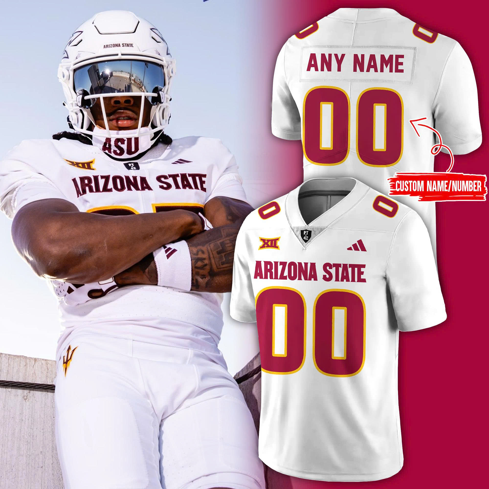 Arizona State Sun Devils 2025 Special Football Jersey - White Arizona State Sun Devils 2025 Special Football Jersey - White