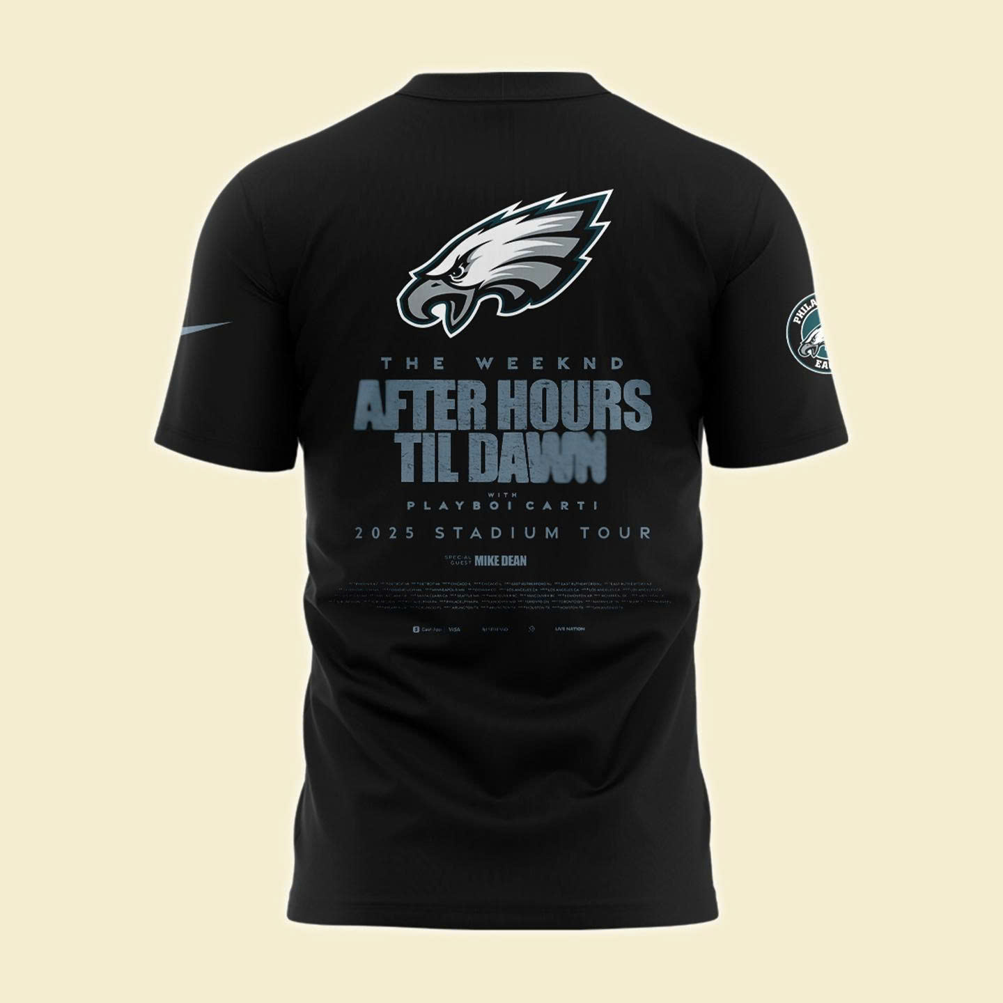Philadelphia Eagles x The Weeknd "After Hours Til Dawn" 2025 Tour Special Tee Philadelphia Eagles x The Weeknd "After Hours Til Dawn" 2025 Tour Special Tee