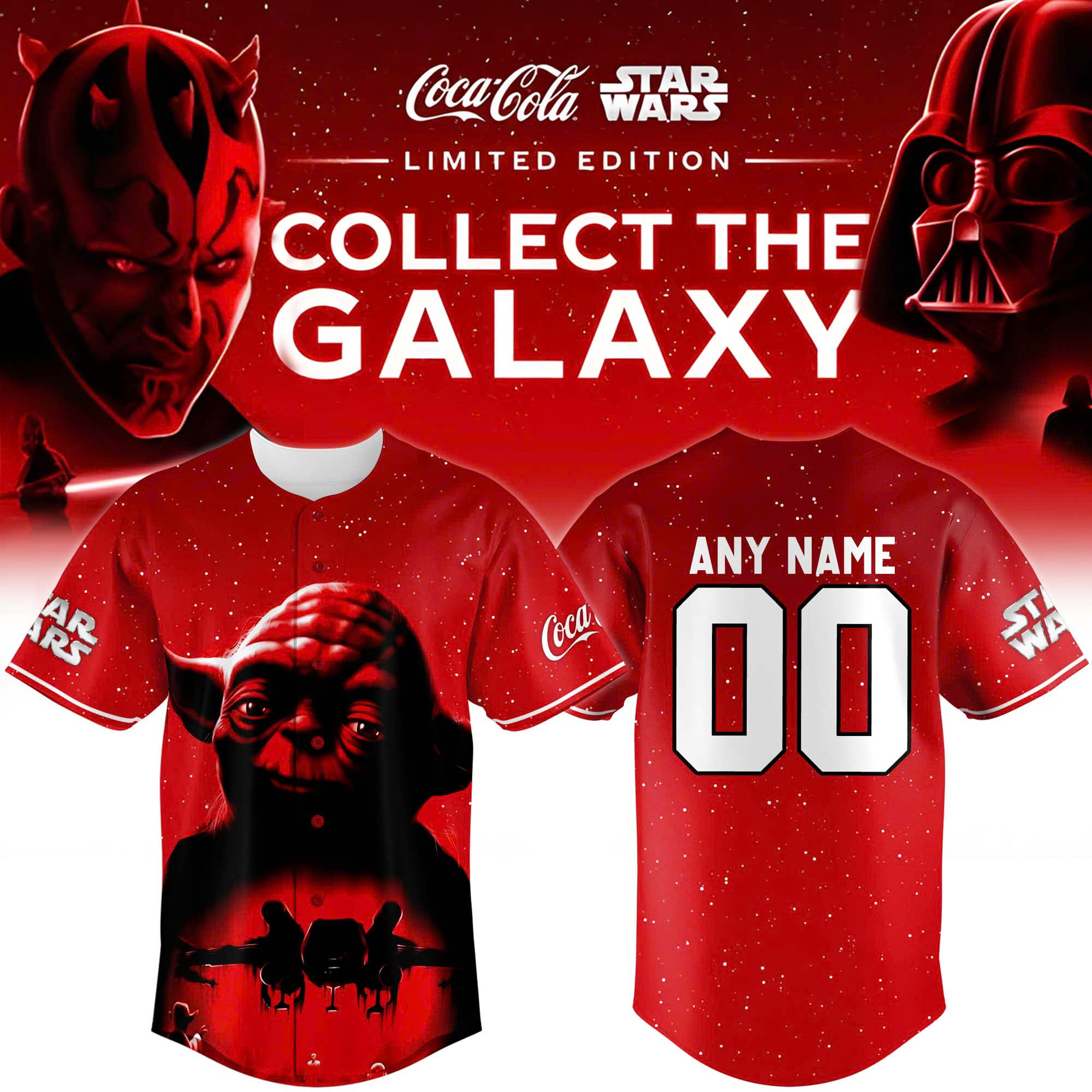 Coca Cola x Star Wars Collect The Galaxy Yoda Custom Jersey Coca Cola x Star Wars Collect The Galaxy Yoda Custom Jersey