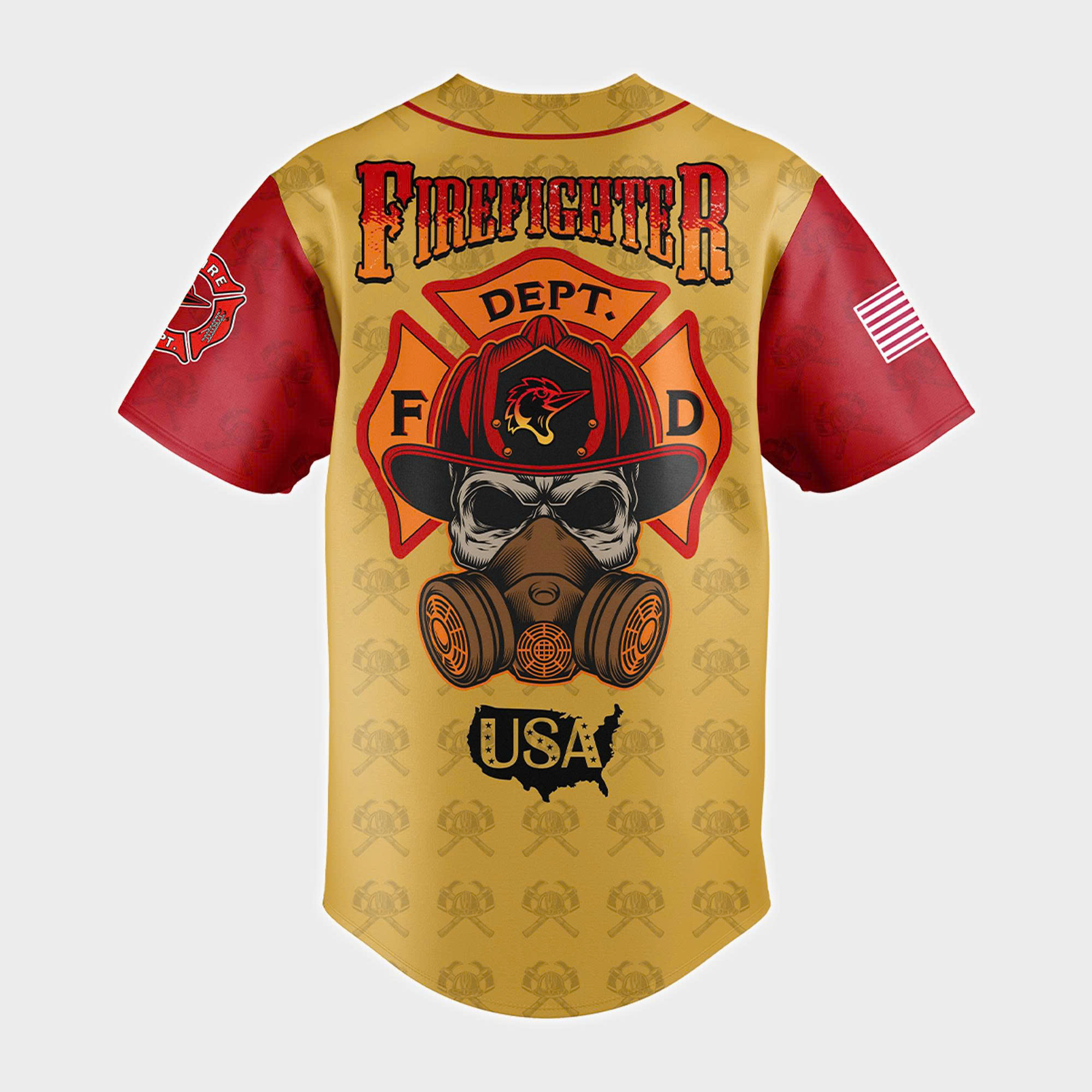 Fayetteville Woodpeckers x Firefighter Appreciation Day Baseball Jersey 2025 Fayetteville Woodpeckers x Firefighter Appreciation Day Baseball Jersey 2025