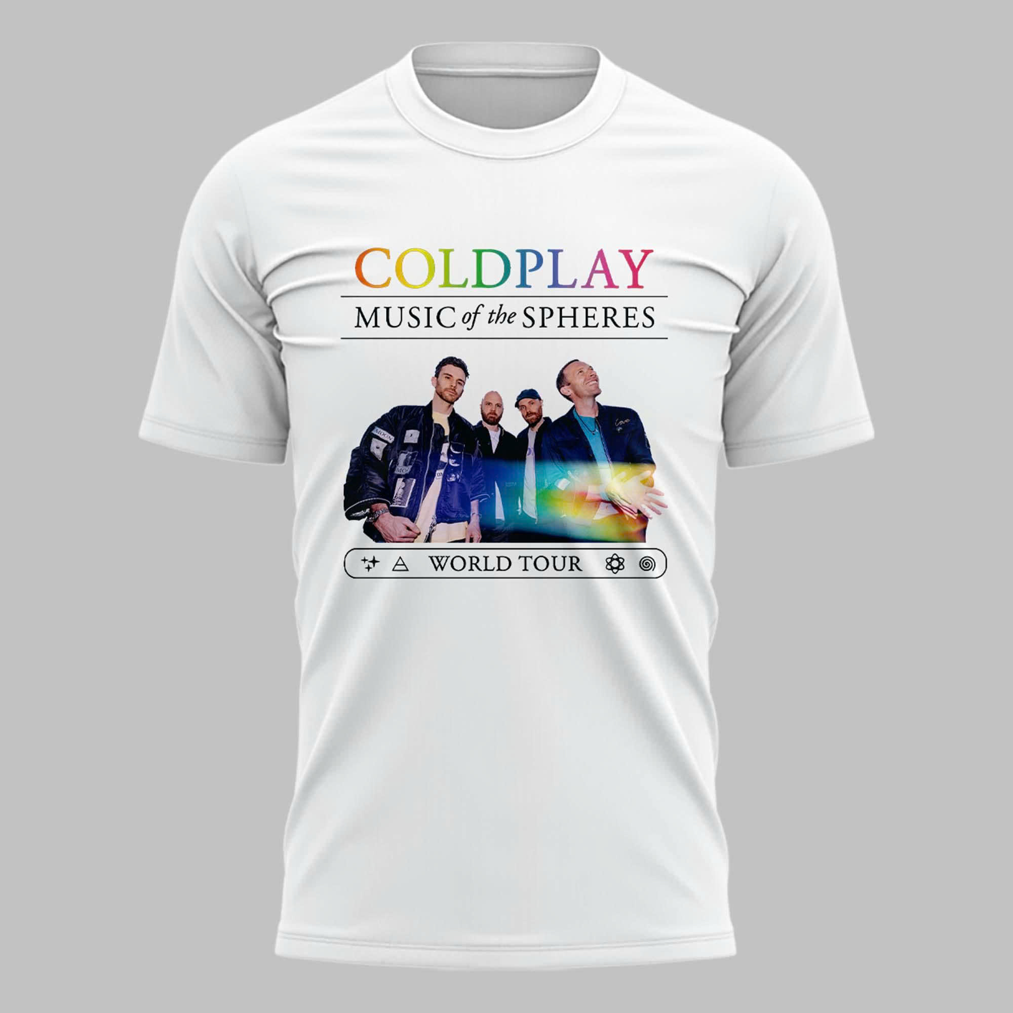 Coldplay Music Of The Spheres World Tour 25 Special Shirt White Coldplay Music Of The Spheres World Tour 25 Special Shirt White